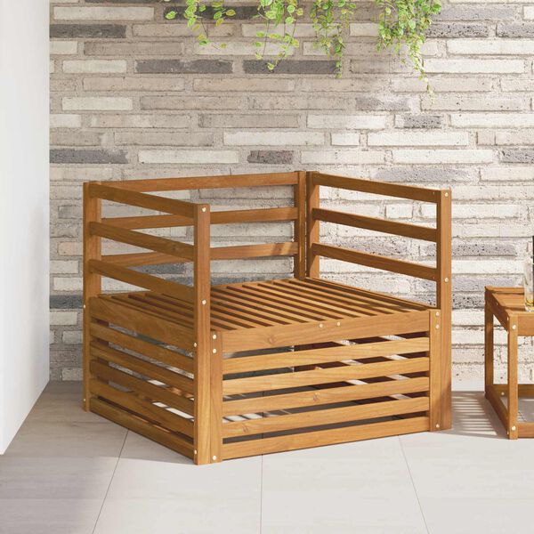 vidaXL 2 Stk Sofa med arml&aelig;n Naturfarvet