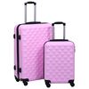 vidaXL kufferts&aelig;t 2 stk. hardcase ABS pink