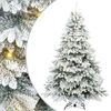 vidaXL Kunstigt juletr&aelig; med 300 LED'er Hvid 240 cm PE og PVC