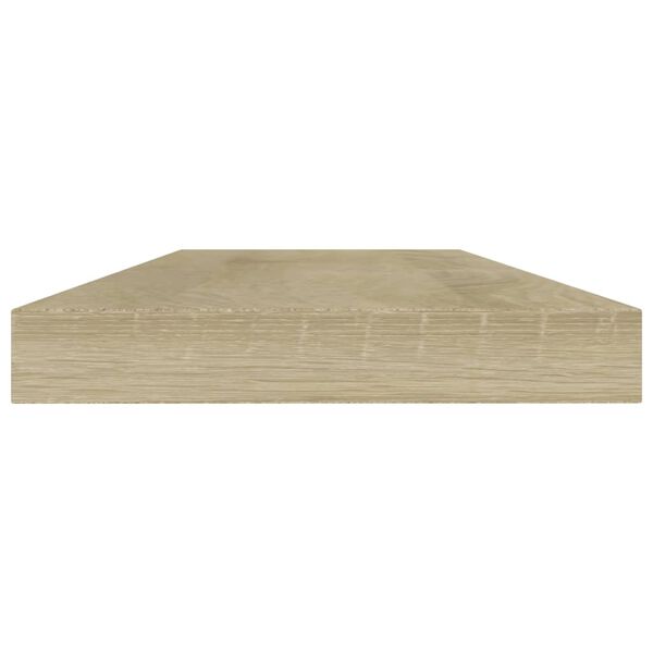 vidaXL boghylder 4 stk. 40x10x1,5 cm konstrueret tr&aelig; sonoma-eg