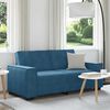 vidaXL 2-personers sofa 180x78x84 cm fl&oslash;jl bl&aring;