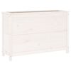 vidaXL h&oslash;jbed 119,5x40x78 cm massivt fyrretr&aelig; hvid