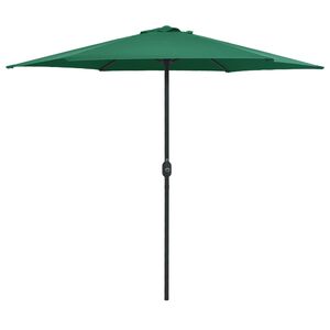 vidaXL haveparasol med aluminiumstang 270x246 cm gr&oslash;n