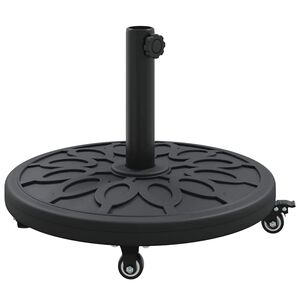 vidaXL Parasolfod 15.25 kg Sort Jern Rund
