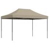 vidaXL Party Tent Gr&aring;brun 279 x 410 x 315 cm Oxford stof
