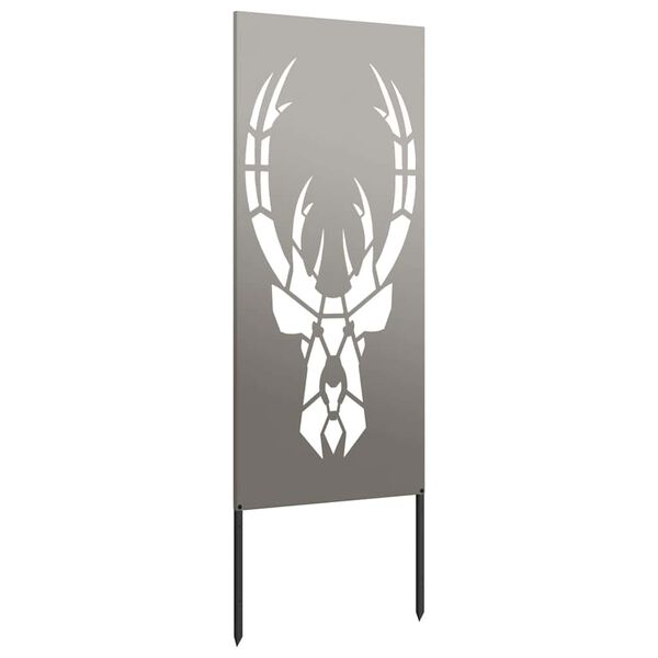 vidaXL Have privatliv sk&aelig;rm Rusten 50 x 140 cm Forvitret st&aring;l