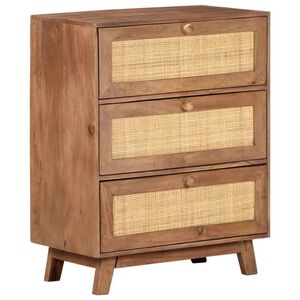 vidaXL sk&aelig;nk 61x35x76 cm massivt mangotr&aelig;