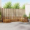 vidaXL Sofas&aelig;t 8 pcs Naturfarvet Massivt Akacietr&aelig;