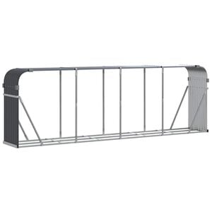 vidaXL br&aelig;ndestativ 300x45x100 cm galvaniseret st&aring;l antracitgr&aring;