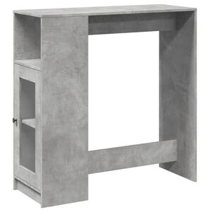 vidaXL barbord med stativer 101x40x103,5 cm konstrueret tr&aelig; betongr&aring;