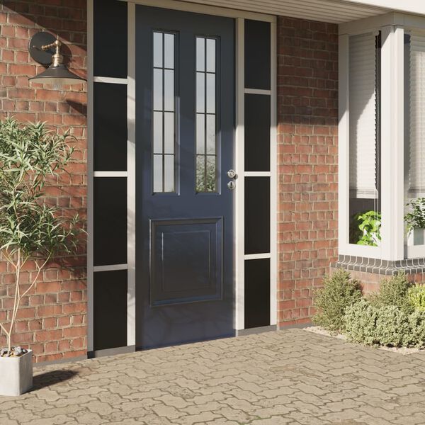 vidaXL vinduesfolie 90x500 cm statisk PVC matteret sort