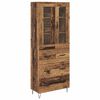 vidaXL Highboard Gammelt tr&aelig; 69,5 x 34 x 90 cm Konstrueret tr&aelig;