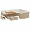 vidaXL Havesofa S&aelig;t 12 stk. 11-Antal s&aelig;der Beige og creme