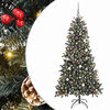 vidaXL Kunstigt juletr&aelig; Gr&oslash;n 210 cm PVC og plastik og st&aring;l