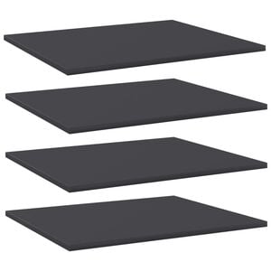vidaXL boghylder 4 stk. 60x50x1,5 cm sp&aring;nplade gr&aring;