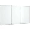 vidaXL magnetisk whiteboard 180x80x1,7 cm foldbart aluminium