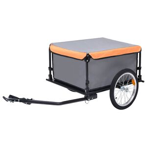 vidaXL cykelanh&aelig;nger 65 kg gr&aring; og orange