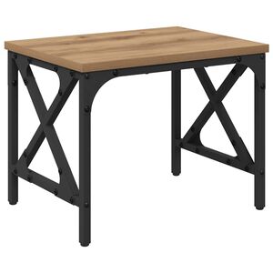 vidaXL Printerstand Artisan Egetr&aelig; 40 x 30 x 31 cm Konstrueret tr&aelig;