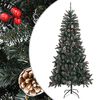 vidaXL kunstigt juletr&aelig; med juletr&aelig;sfod 240 cm PVC gr&oslash;n