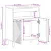 vidaXL Sideboard Naturfarvet 60 x 33,5 x 75 cm Massivt Akacietr&aelig;