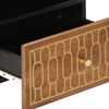 vidaXL sengeborde 2 stk. 40x33x46 cm massivt mangotr&aelig;