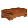vidaXL sofabord 110x55x35 cm massivt akacietr&aelig; med honningfinish