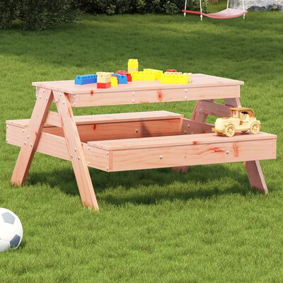 vidaXL picnicbord til børn 88x97x52 cm massivt douglasgran