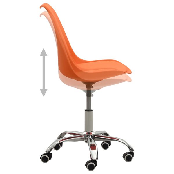 vidaXL spisebordsstol kunstl&aelig;der orange