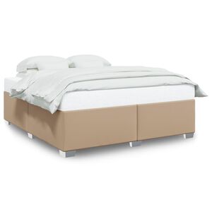 vidaXL sengeramme 180x200 cm kunstl&aelig;der cappuccinofarvet