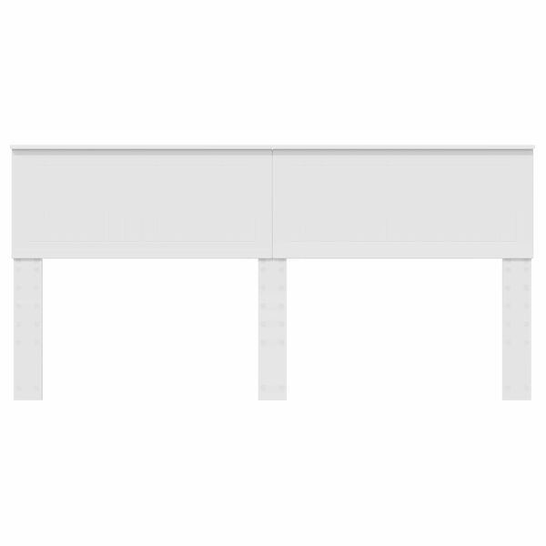 vidaXL Hovedg&aelig;rde Hvid 180 cm Konstrueret tr&aelig;