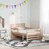 vidaXL Sengestel med madras Brun 80 x 200 cm Massiv fyrretr&aelig;