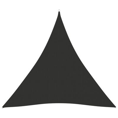 vidaXL solsejl 4x4x4 m oxfordstof trekantet antracitgrå