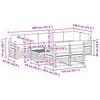 vidaXL Sofas&aelig;t med pude 9 pcs Naturlig og Antracit Massivt Akacietr&aelig;