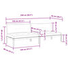 vidaXL midtermoduler til pallesofa 2 stk. med hynder massivt akacietr&aelig;