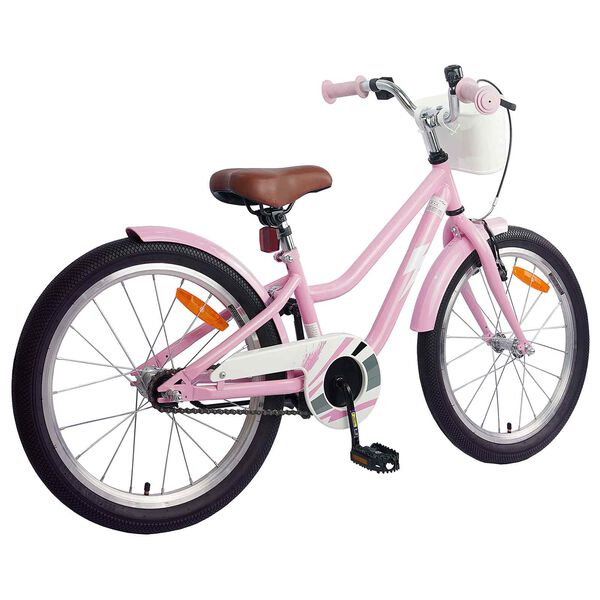vidaXL B&oslash;rnecykel 20 tommer til b&oslash;rn fra 6-11 &aring;r Lys pink