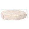 vidaXL puf 100x20 cm stof beige