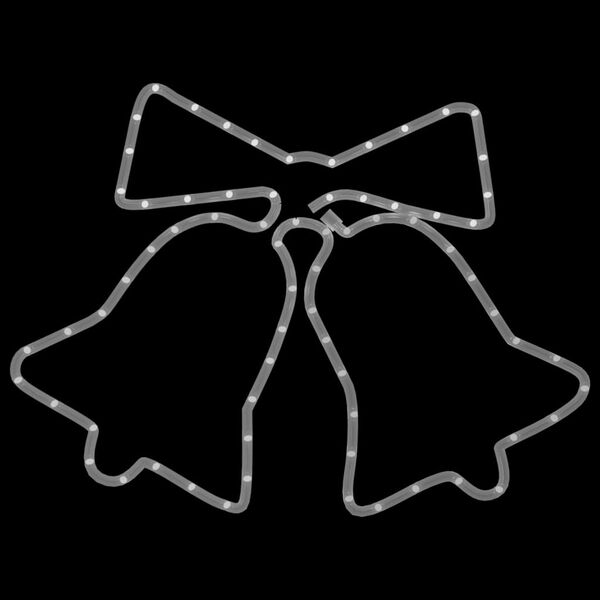 vidaXL juleklokker julefigur 72 LED'er 50x56 cm