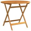 vidaXL foldbart havebord &Oslash;90x75 cm massivt eukalyptustr&aelig;