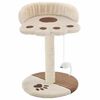 vidaXL kradsetr&aelig; til katte med sisal-kradsestolper 40 cm beige og brun