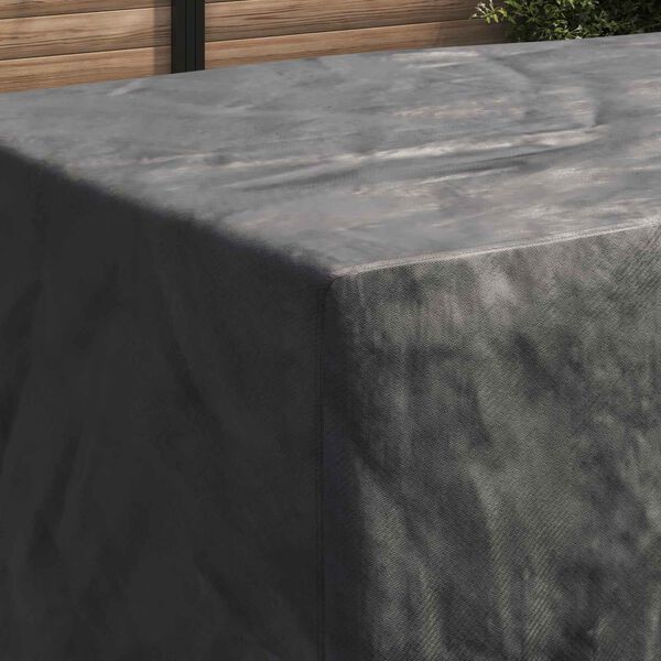 vidaXL M&oslash;belbetr&aelig;k Ensfarvet Sort 300 x 110 x 70 cm 210D