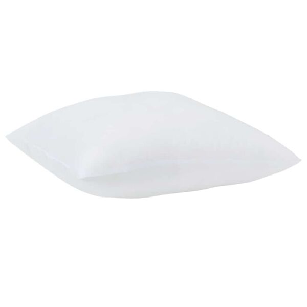 vidaXL Dyne med pude 3 pcs Hvid Mikrofiber