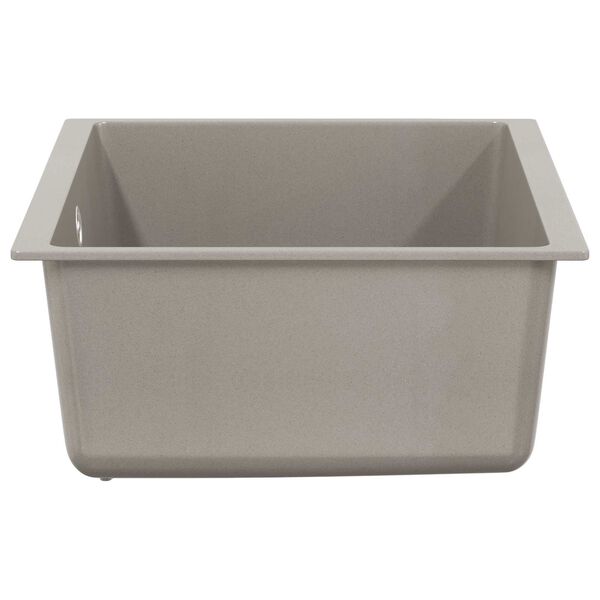 vidaXL Vask Gr&aring; 530 x 460 mm 80% Kvarts og 20% Resin