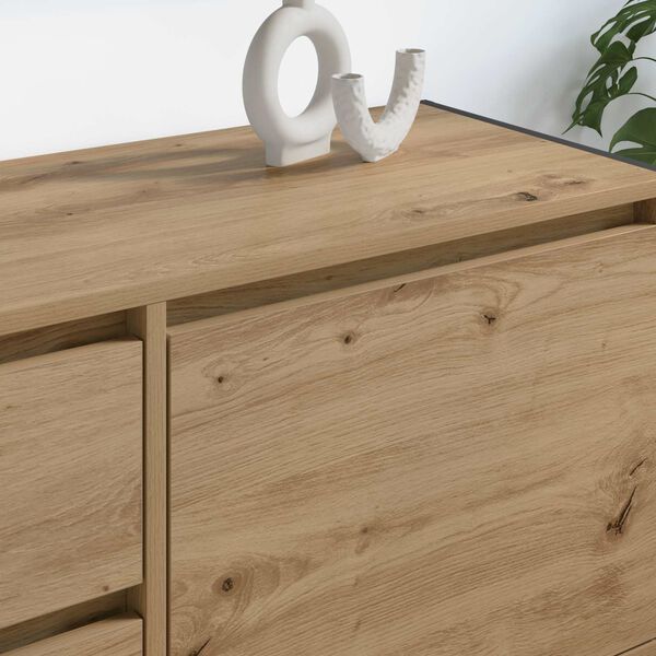 vidaXL TV-skab Artisan eg 100 x 36 x 49,5 cm Konstrueret tr&aelig;