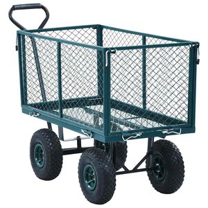 vidaXL havevogn 350 kg gr&oslash;n