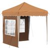 vidaXL Pop-up Festtelt 195 x 195 x 245 cm Beige Oxford stof