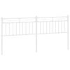 vidaXL udskiftningsgavl 200 cm metal hvid