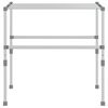 vidaXL tørrestativ 83x(50-55)x(40-85) cm aluminium