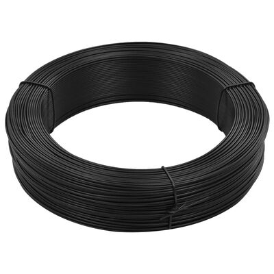 vidaXL hegnsbindetråd 250 m 2,3/3,8 mm stål antracitgrå