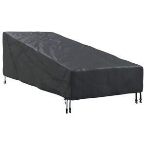vidaXL Udend&oslash;rs m&oslash;belovertr&aelig;k Sort 195 x 76 x 82 cm 210D Oxford Stof