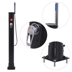 vidaXL solopvarmet bruser 8 l PVC st&aring;l